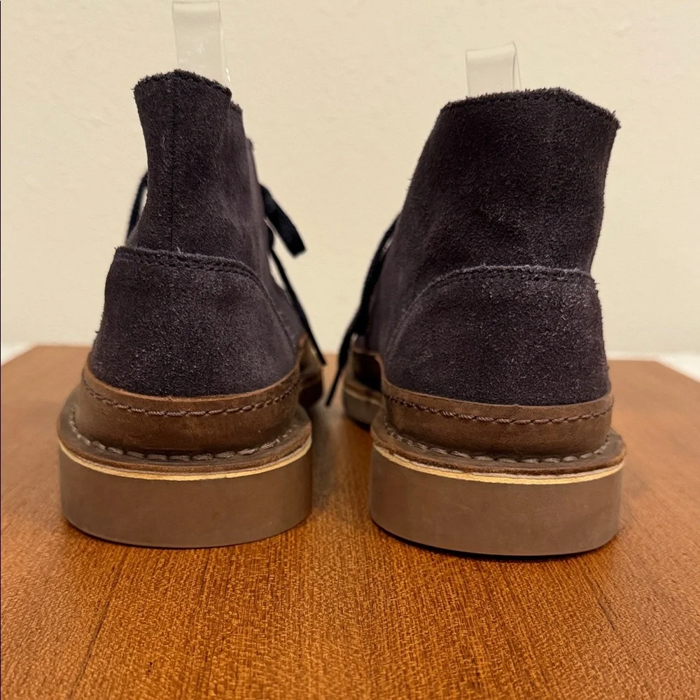 Clarks Originals Desert Boots Men 8 Navy Blue Suede Chukka Crepe Sole
